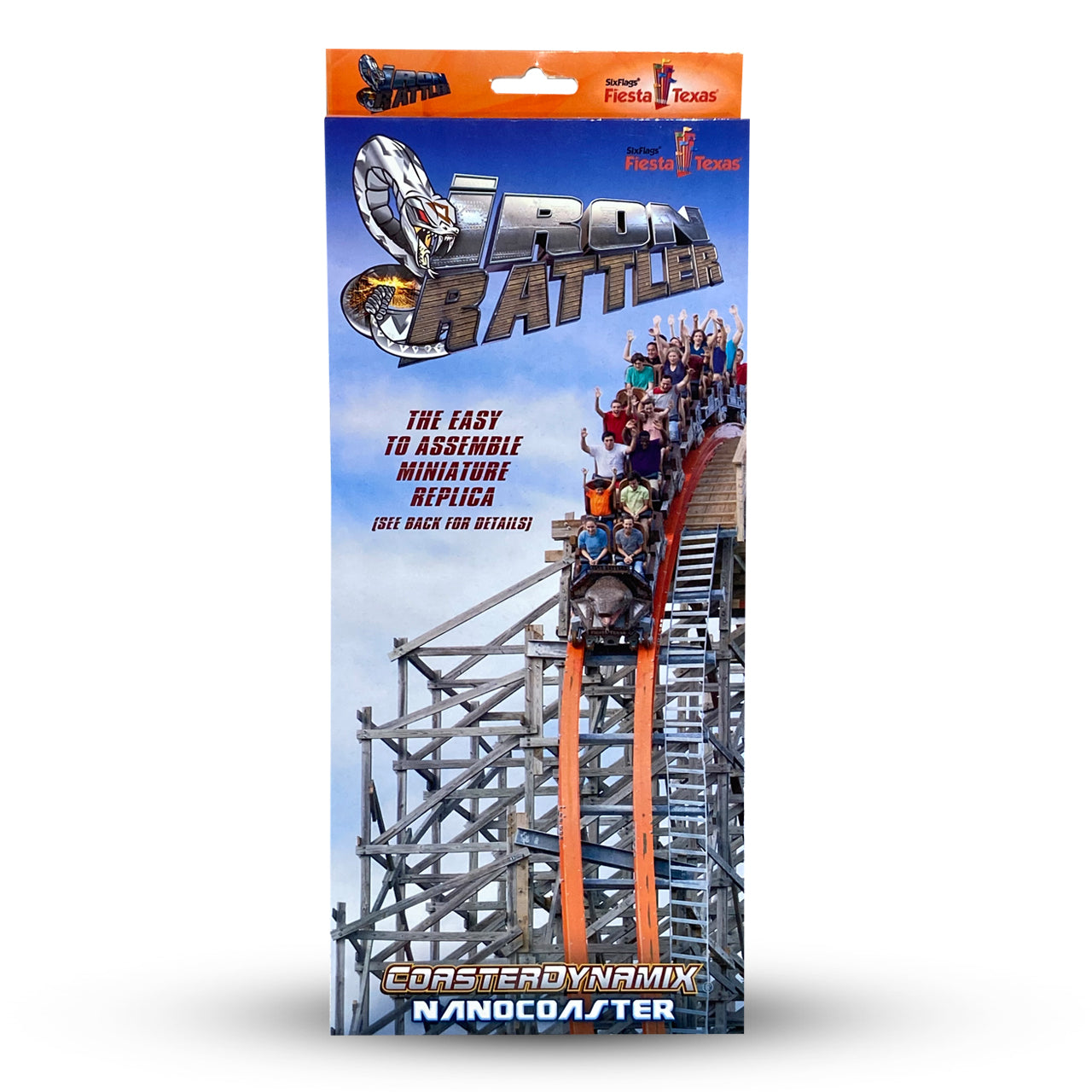 IRON RATTLER SIX FLAGS FIESTA TEXAS SIX FLAGS NANOCOASTER PACKAGE