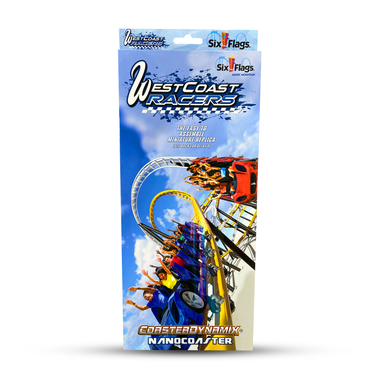 WEST COAST RACERS SIX FLAGS MAGIC MOUNTAIN SIX FLAGS NANOCOASTER PACKAGE