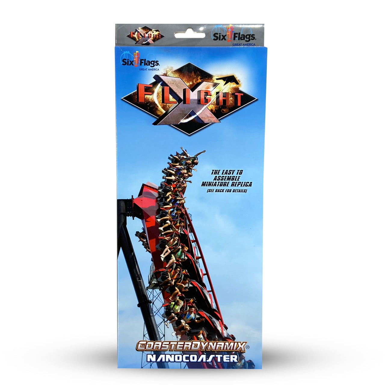 XFLIGHT SIX FLAGS GREAT AMERICA SIX FLAGS NANOCOASTER Six Flags Merch
